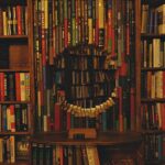 Charming bookstore with unique circular book arrangement creating visual interest and appeal from Best Science Fiction Books of 2025